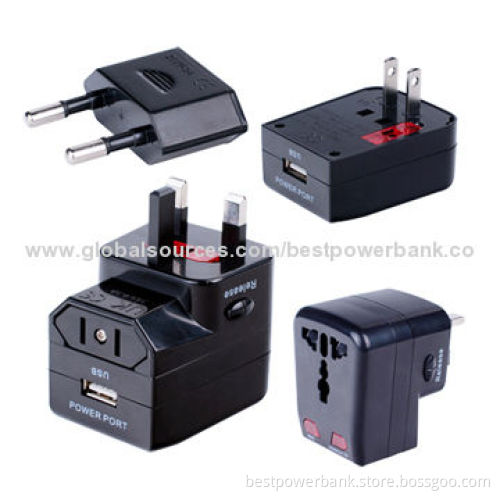 Universal Phone USB Charger Adapter with 1A Output Current with LED Power Indicator Light